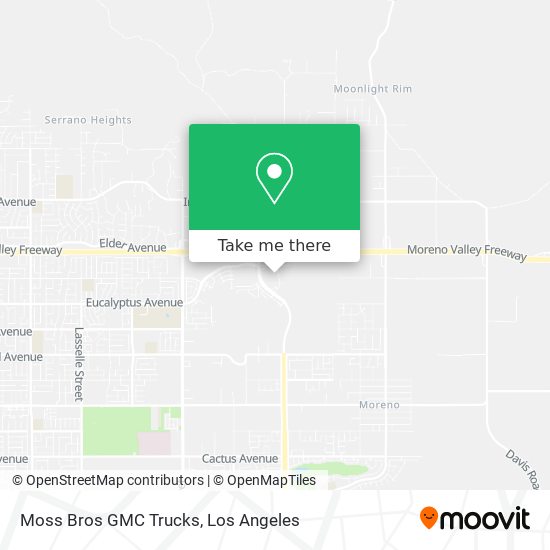 Moss Bros GMC Trucks map