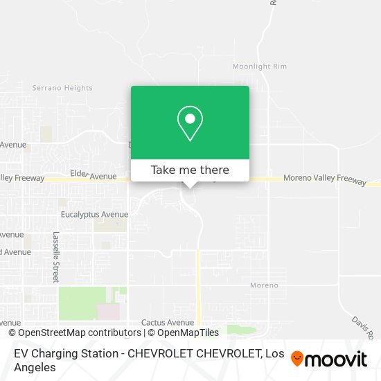 Mapa de EV Charging Station - CHEVROLET CHEVROLET