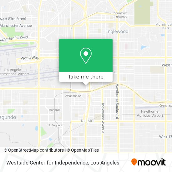 Mapa de Westside Center for Independence