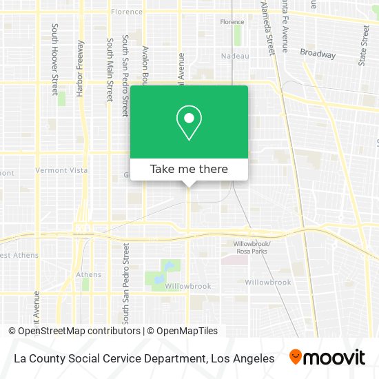 Mapa de La County Social Cervice Department