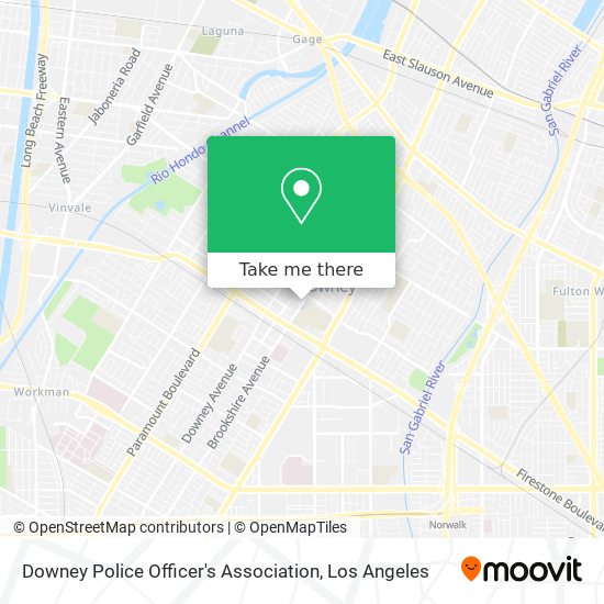 Downey Police Officer's Association map