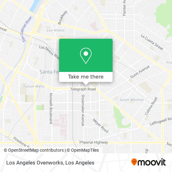 Los Angeles Ovenworks map