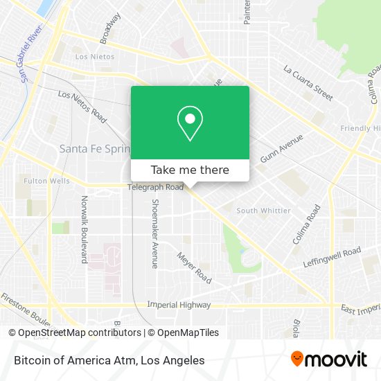 Bitcoin of America Atm map