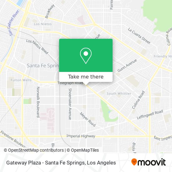 Gateway Plaza - Santa Fe Springs map