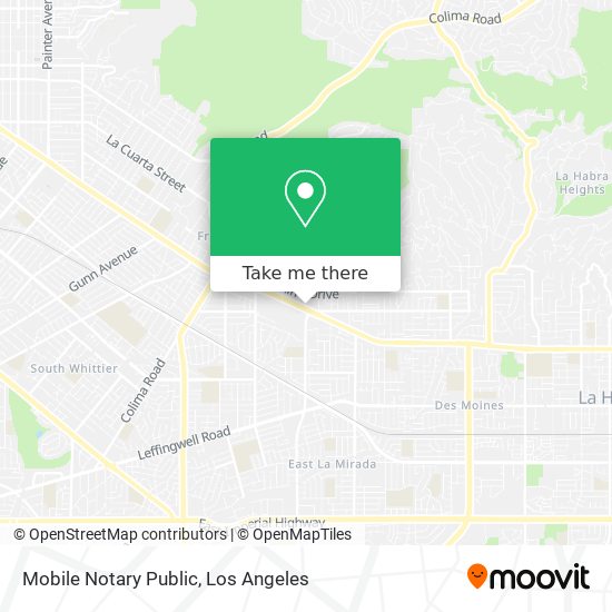 Mapa de Mobile Notary Public