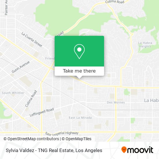 Mapa de Sylvia Valdez - TNG Real Estate