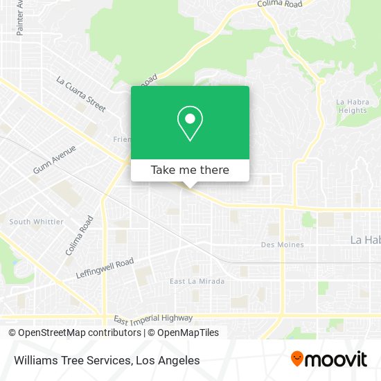 Williams Tree Services map