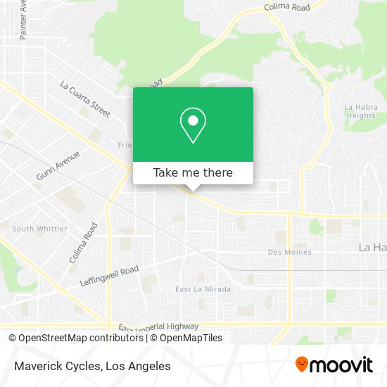 Maverick Cycles map