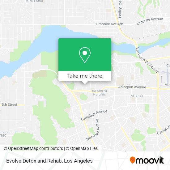 Mapa de Evolve Detox and Rehab