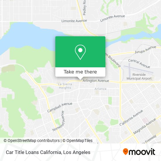 Car Title Loans California map