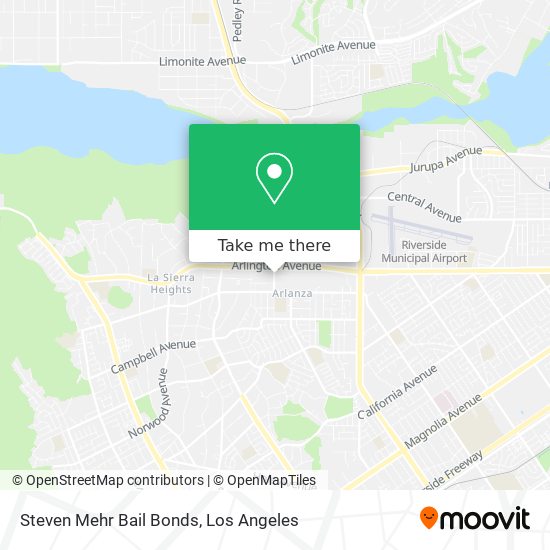 Mapa de Steven Mehr Bail Bonds