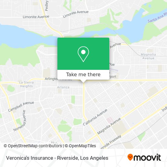 Veronica's Insurance - Riverside map