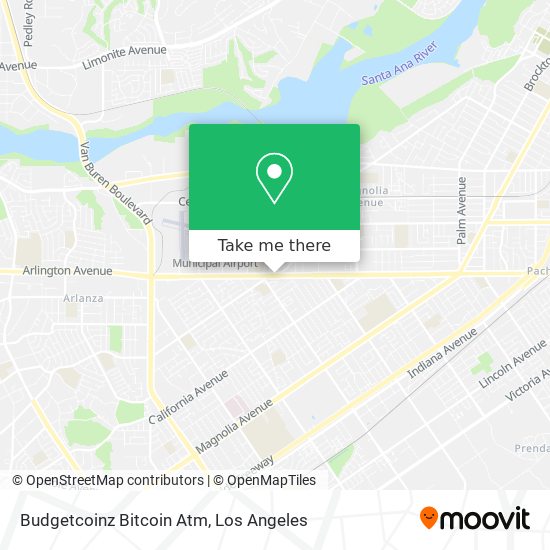 Mapa de Budgetcoinz Bitcoin Atm