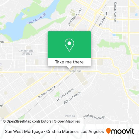 Mapa de Sun West Mortgage - Cristina Martinez
