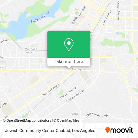 Jewish Community Center Chabad map