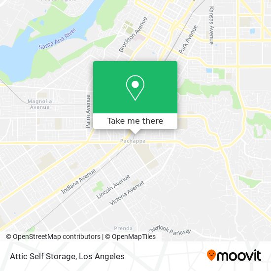 Mapa de Attic Self Storage