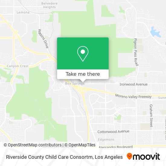 Riverside County Child Care Consortm map