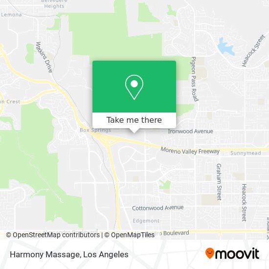 Harmony Massage map