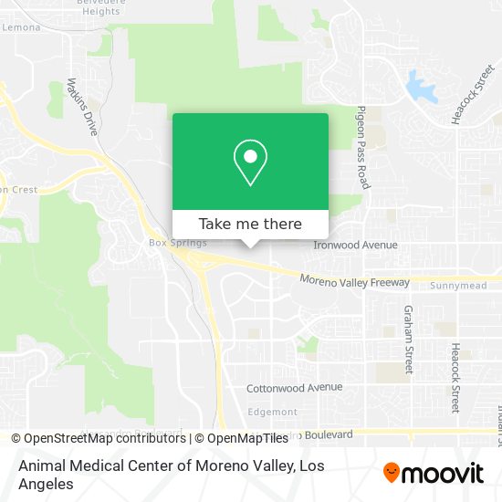 Animal Medical Center of Moreno Valley map