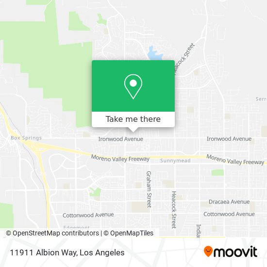 11911 Albion Way map