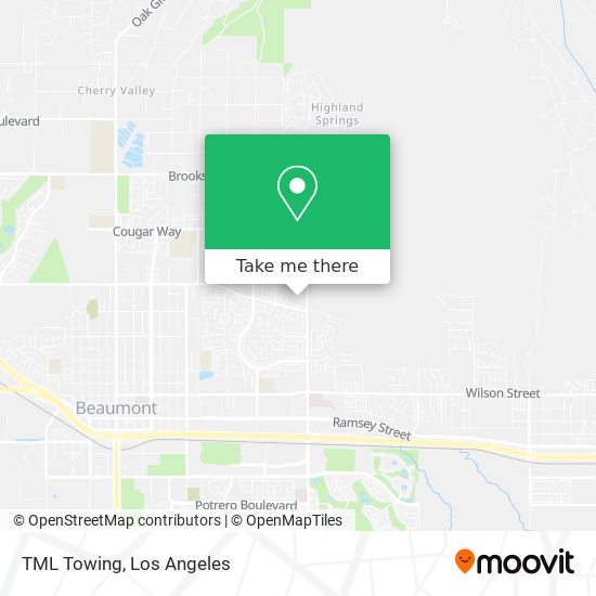 TML Towing map