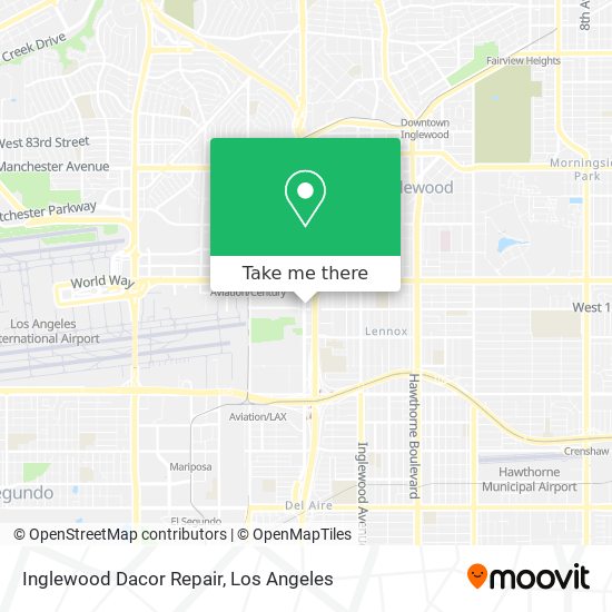 Mapa de Inglewood Dacor Repair