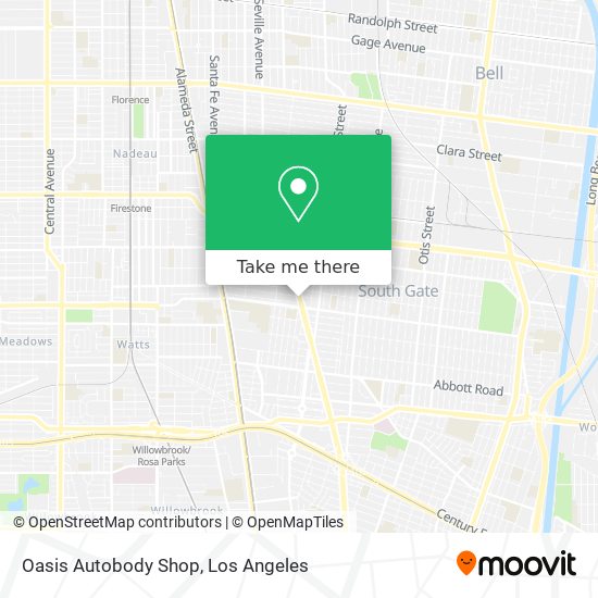 Oasis Autobody Shop map