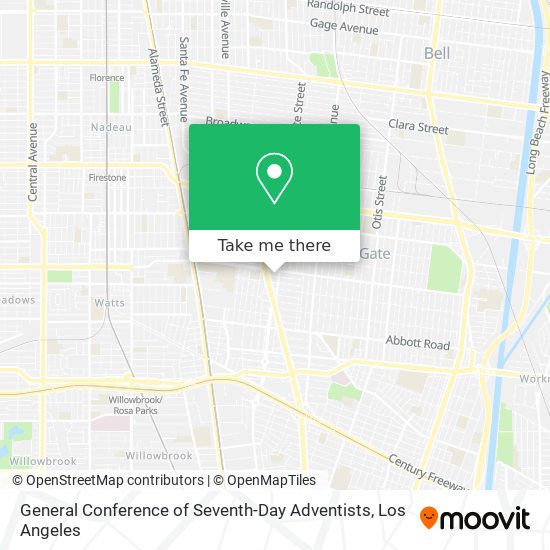 General Conference of Seventh-Day Adventists map