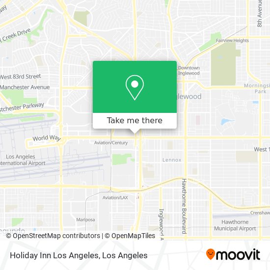 Holiday Inn Los Angeles map