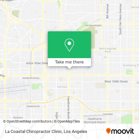 La Coastal Chiropractor Clinic map