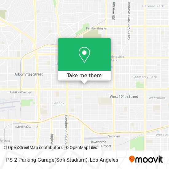 PS-2 Parking Garage(Sofi Stadium) map