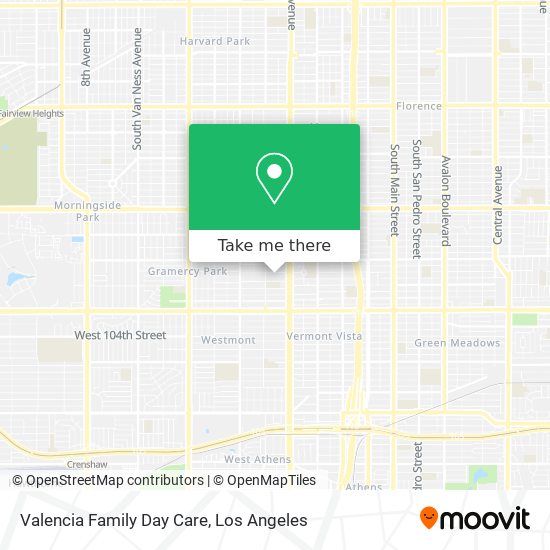 Valencia Family Day Care map