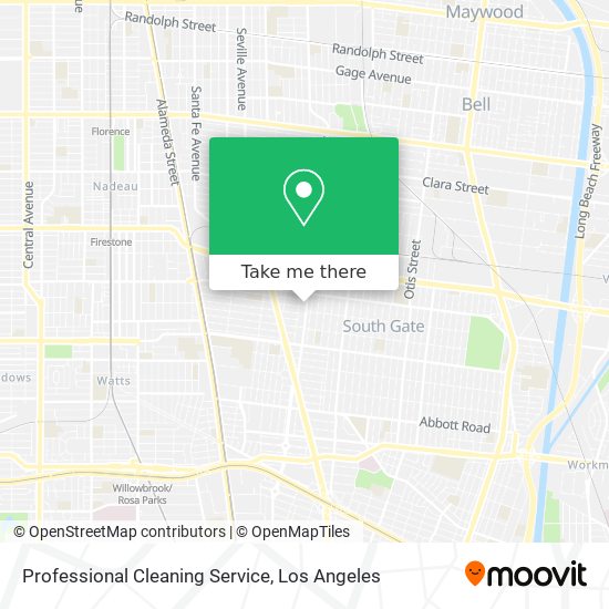 Professional Cleaning Service map