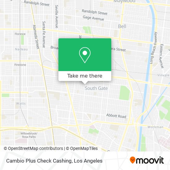 Cambio Plus Check Cashing map