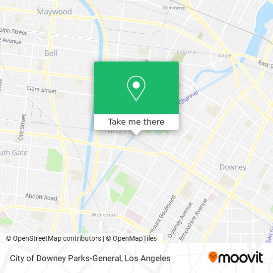 City of Downey Parks-General map