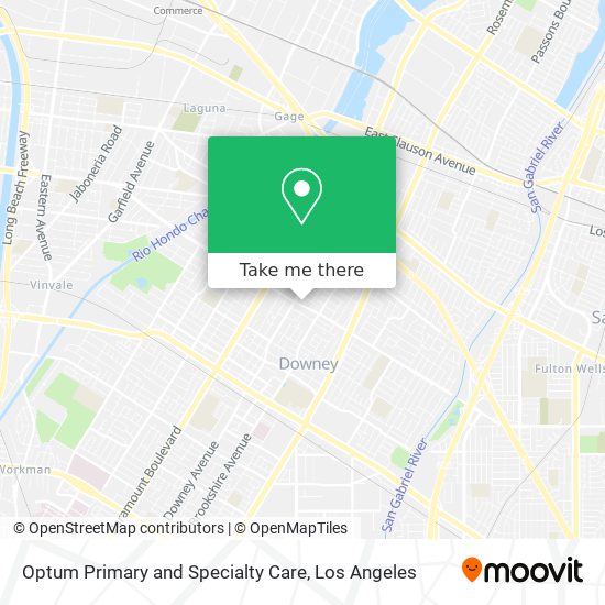 Optum Primary and Specialty Care map