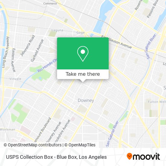 USPS Collection Box - Blue Box map