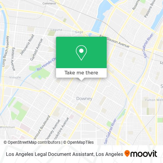 Los Angeles Legal Document Assistant map