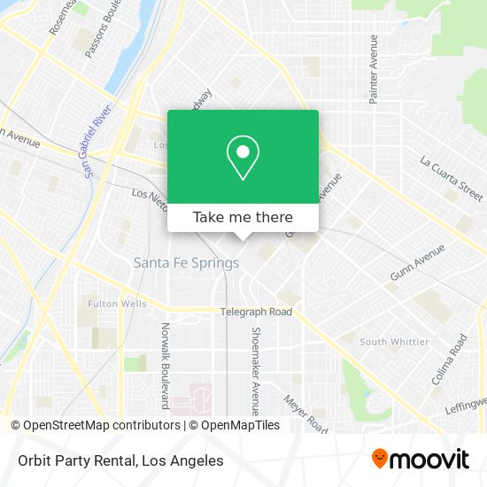 Mapa de Orbit Party Rental