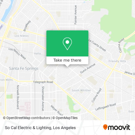 Mapa de So Cal Electric & Lighting