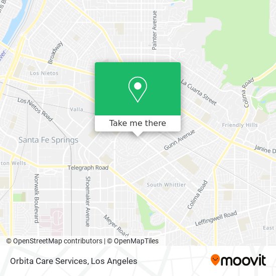 Orbita Care Services map