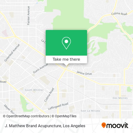Mapa de J. Matthew Brand Acupuncture