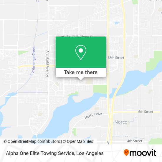 Mapa de Alpha One Elite Towing Service