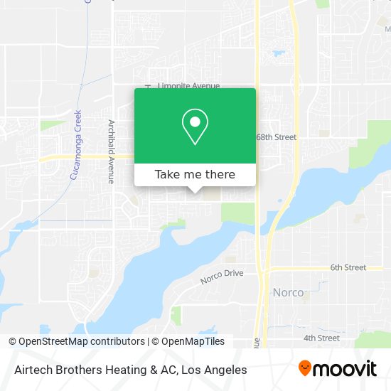 Mapa de Airtech Brothers Heating & AC