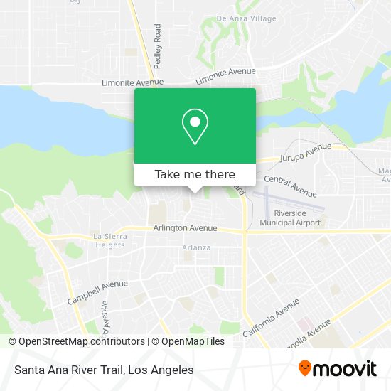 Santa Ana River Trail map
