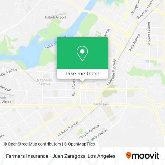 Farmers Insurance - Juan Zaragoza map