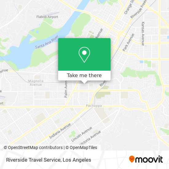 Riverside Travel Service map