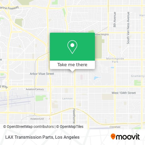 LAX Transmission Parts map