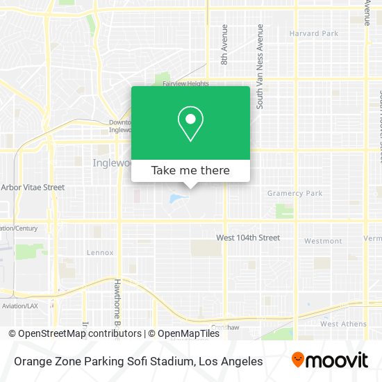 Orange Zone Parking Sofi Stadium map