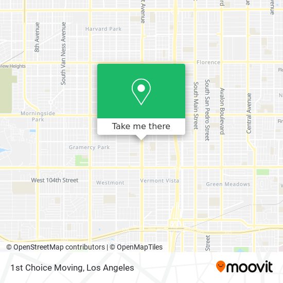 1st Choice Moving map